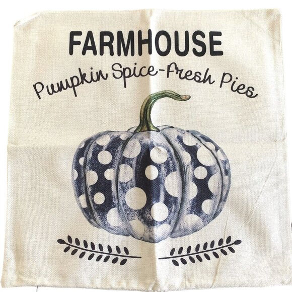 4 Hello Fall Black Buffalo Plaid Canvas Throw Pillow Covers Holiday Farmhouse - Picture 4 of 7